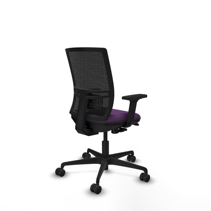 PIQUERAS Y CRESPO Silla de oficina Yunquera con mecanismo Sincro/Traslack, Morada y Negra PIQUERAS Y CRESPO Silla de oficina Yunquera con mecanismo Sincro/Traslack, Morada y Negra