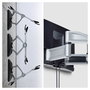 StarTech.com Soporte de TV de Pared VESA Articulado de Perfil Bajo para Pantallas Planas de 32 a 100 Pulgadas, 85 kg de Carga, VESA 800x500, TAA, Negro