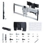 StarTech.com Soporte de TV de Pared VESA Articulado de Perfil Bajo para Pantallas Planas de 32 a 100 Pulgadas, 85 kg de Carga, VESA 800x500, TAA, Negro