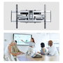 StarTech.com Soporte de TV de Pared VESA Articulado de Perfil Bajo para Pantallas Planas de 32 a 100 Pulgadas, 85 kg de Carga, VESA 800x500, TAA, Negro