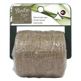 Biotop Cordel de Yute Natural 50 m - Resistente y Biodegradable para Atado de Plantas, Entutorar y Jardinería Sostenible