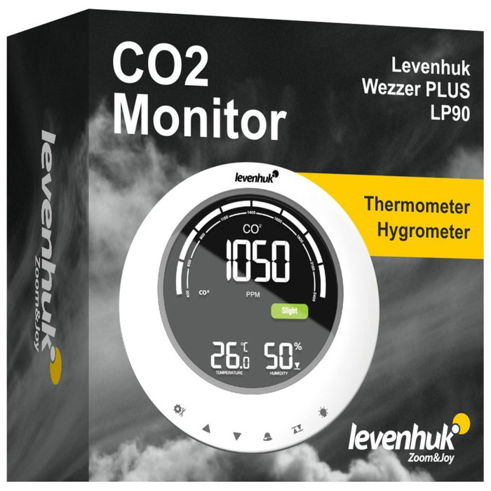 Levenhuk Wezzer PLUS LP90 Medidor de CO₂ Levenhuk Wezzer PLUS LP90 Medidor de CO₂