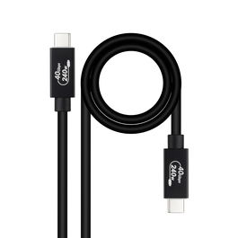 NANOCABLE CABLE USB 4 GEN3x2 40Gbps 5A/240W, USB-C M/M 1.8 M