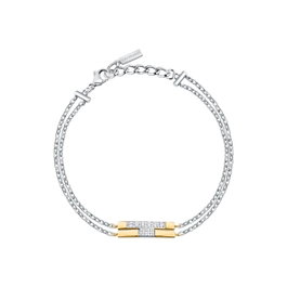 Trussardi Pulsera TJAXC27 de Acero Inoxidable Gris
