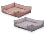Mascow Cuna para Mascota Rectangular 58x48 cm con Base Antideslizante, Colores Surtidos (Gris, Marron) (Set de 6)