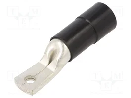 BM GROUP Terminal de anillo tubular aislado M8, Ø 8,4mm, negro