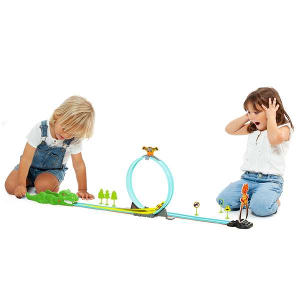 Molto Pista Dino 107 cm Incluye 17 Piezas para Niños a Partir de 3 Años Material Plástico