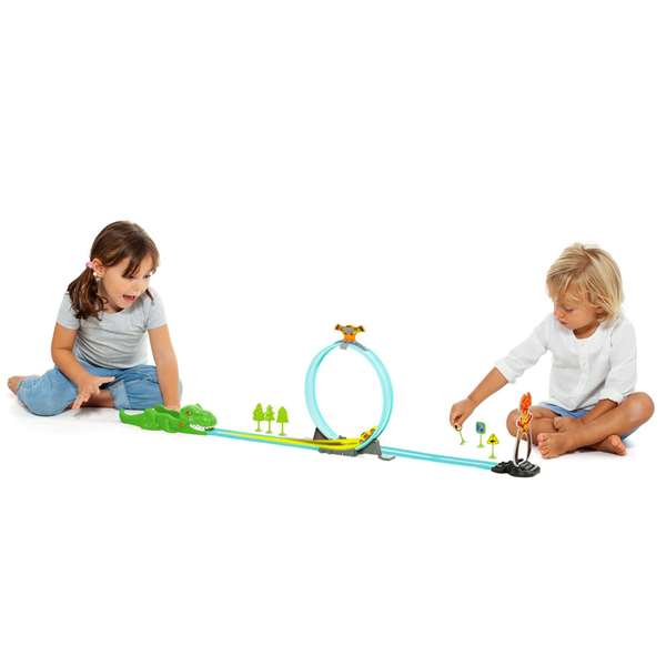 Molto Pista Dino 107 cm Incluye 17 Piezas para Niños a Partir de 3 Años Material Plástico