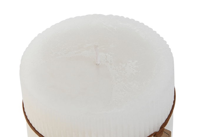 DKD Home Decor Vela Básicos Blanco 10 x 10 x 10 cm (6 Unidades) Algodón 85h