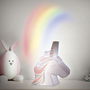 Home Deco Kids Luz Quitamiedos Unicornio Licorne con Proyector Arcoíris 16 cm