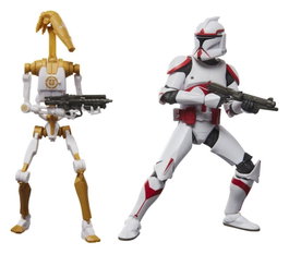 Hasbro Star Wars The Black Series Pack de 2 Figuras Battlefront II Phase I Assault Trooper & Battle Droid Officer 15 cm