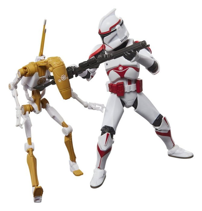 Hasbro Star Wars The Black Series Pack de 2 Figuras Battlefront II Phase I Assault Trooper & Battle Droid Officer 15 cm