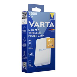Varta Power Bank Mag Pro 5000 mAh Carga Inalámbrica Magnética Compatible Smartphones Smartwatches