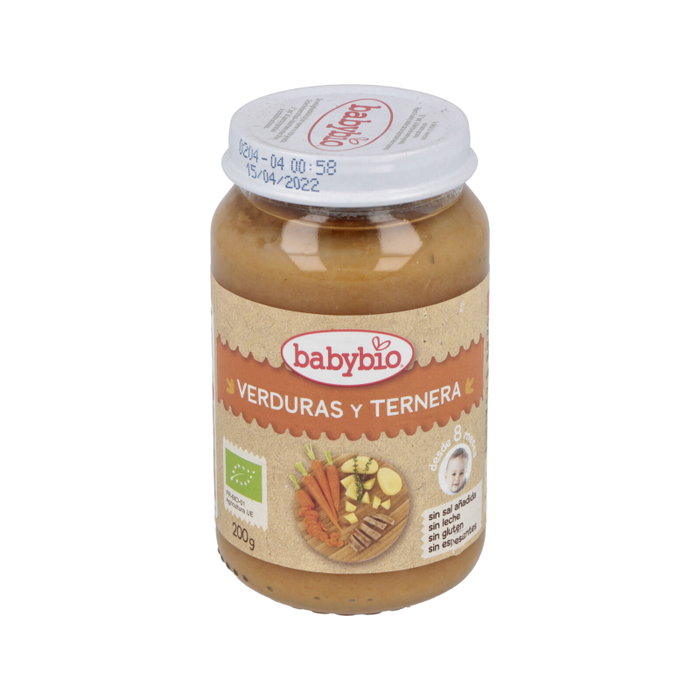 BABYBIO Potito Verduras y Ternera 8 meses 200g BIO BABYBIO Potito Verduras y Ternera 8 meses 200g BIO