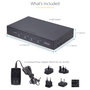 Startech Conmutador KM USB 3.0 4 Puertos Teclado y Ratón con Roaming y Audio