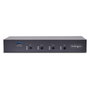 Startech Conmutador KM USB 3.0 4 Puertos Teclado y Ratón con Roaming y Audio