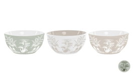 DKD Home Decor Set de 6 Cuencos de Dolomita Atlantic Forest 2022 Surtido de Colores