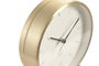 DKD Home Decor Reloj de Sobremesa de Aluminio y Cristal con Espejo