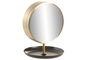 DKD Home Decor Reloj de Sobremesa de Aluminio y Cristal con Espejo