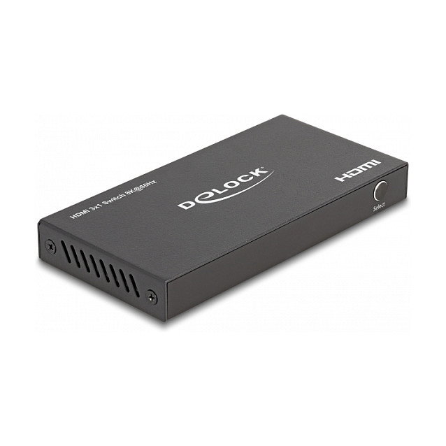 DeLOCK Conmutador HDMI 3 Entradas 1 Salida 8K 60 Hz, Negro