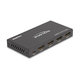 DeLOCK Conmutador HDMI 3 Entradas 1 Salida 8K 60 Hz, Negro