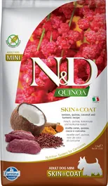 Farmina N&D Dog Quinoa Skin Coat Venado Mini 2,5 kg Alimento para Perros