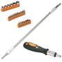 Je cherche une Idee Destornillador con Extensión Flexible - Set de 25 Piezas con Puntas PH, Estrella, Plano, Hexagonales y Tubo