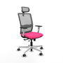 PIQUERAS Y CRESPO Silla de oficina Haches Rosa y Gris