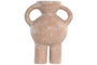 DKD Home Decor Jarrón de Terracota Artesanal Marrón Claro