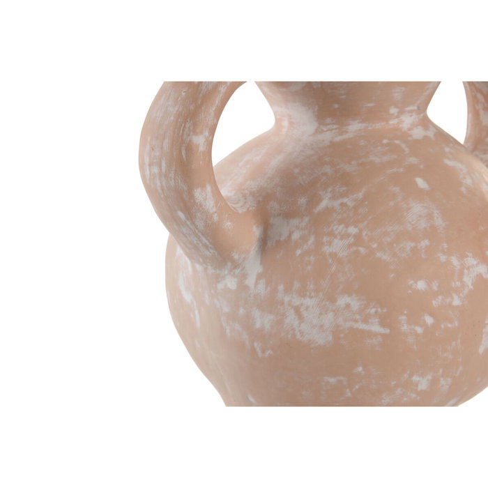 DKD Home Decor Jarrón de Terracota Artesanal Marrón Claro
