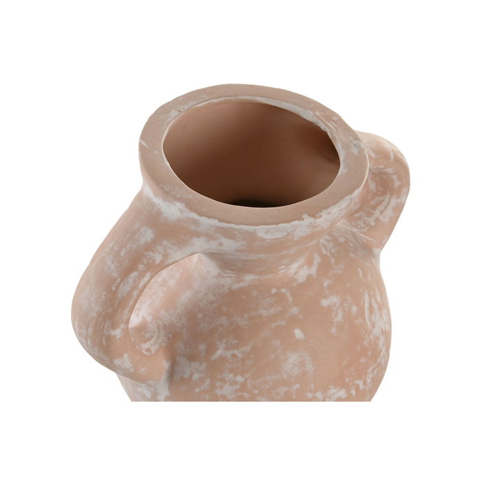 DKD Home Decor Jarrón de Terracota Artesanal Marrón Claro