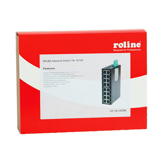 ROLINE Industrie Switch 16x RJ-45, unmanaged ROLINE Industrie Switch 16x RJ-45, unmanaged