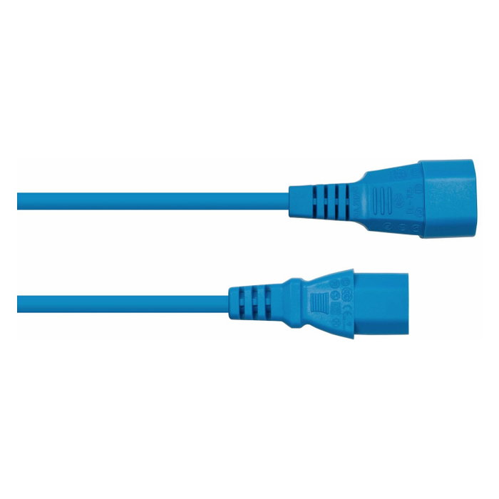 Kabelmeister Extensión de cable C14 a C13 azul 5m