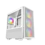 DeepCool CH560 WH Midi Tower Blanco - R-CH560-WHAPE4-G-1 - Caja PC ATX con Vidrio Templado, 3 Ventiladores Frontales 140mm RGB, USB-C, Gestión de Cables