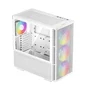 DeepCool CH560 WH Midi Tower Blanco - R-CH560-WHAPE4-G-1 - Caja PC ATX con Vidrio Templado, 3 Ventiladores Frontales 140mm RGB, USB-C, Gestión de Cables