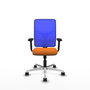 PIQUERAS Y CRESPO Silla de oficina Motilla Sincro Naranja y Azul