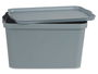 Kipit Caja de Plástico con Tapa 24L Gris 29.3x24.5x45 cm (Set de 6)