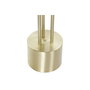 DKD Home Decor Lámpara de Pie en Metal y Lino Dorado