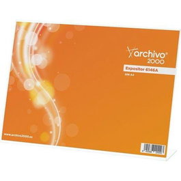 Archivo 2000 Expositor Sobremesa Premium Din A4 Horizontal Espesor 3 mm 65x300x215 mm
