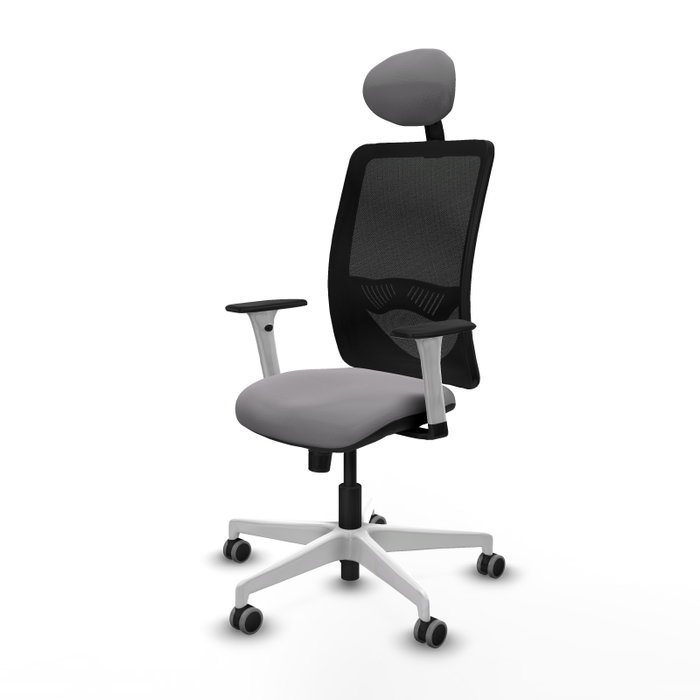 PIQUERAS Y CRESPO Silla de oficina Zulema con mecanismo Sincro, Gris y Negro PIQUERAS Y CRESPO Silla de oficina Zulema con mecanismo Sincro, Gris y Negro