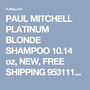 Paul Mitchell Platinum Blonde Shampoo 300 mL Cabello Rubio