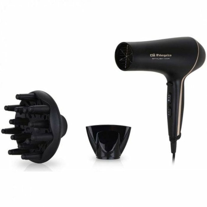 Orbegozo Secador de Pelo SE 2065 Negro 2000W Orbegozo Secador de Pelo SE 2065 Negro 2000W