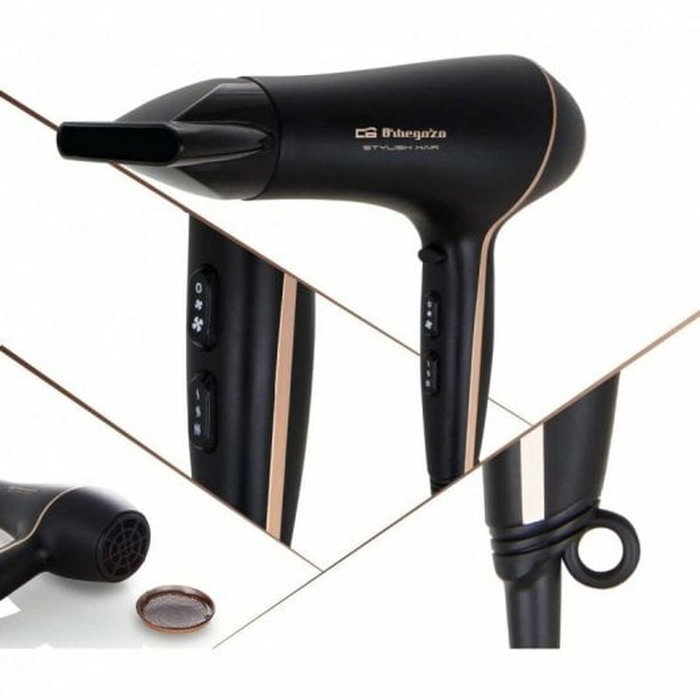 Orbegozo Secador de Pelo SE 2065 Negro 2000W Orbegozo Secador de Pelo SE 2065 Negro 2000W