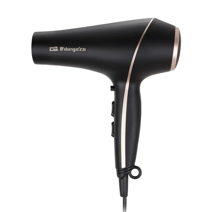 Orbegozo SE-2065 Secador de Pelo 2000W, 3 Temperaturas, 2 Velocidades, Aire Frío, Difusor y Concentrador, Negro y Cobre
