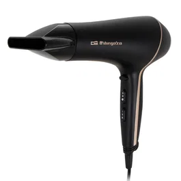 Orbegozo SE-2065 Secador de Pelo 2000W, 3 Temperaturas, 2 Velocidades, Aire Frío, Difusor y Concentrador, Negro y Cobre
