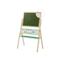 Roba ROB4005317292373 Pizarra Blanca Giratoria de Doble Cara con Tiza, Imán ABC Owl, 68.5 x 42.5 x 110.5 cm, Verde/Natural