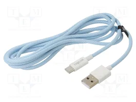 LogiLink Cable USB 2.0 de USB-A a USB-C, 1,5m, Azul