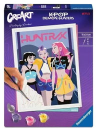 Ravensburger CreArt Set de Pintar por Números KPop Demon Hunters Huntrix