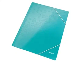 Leitz Carpeta WOW con gomas y solapas DIN A4 Turquesa