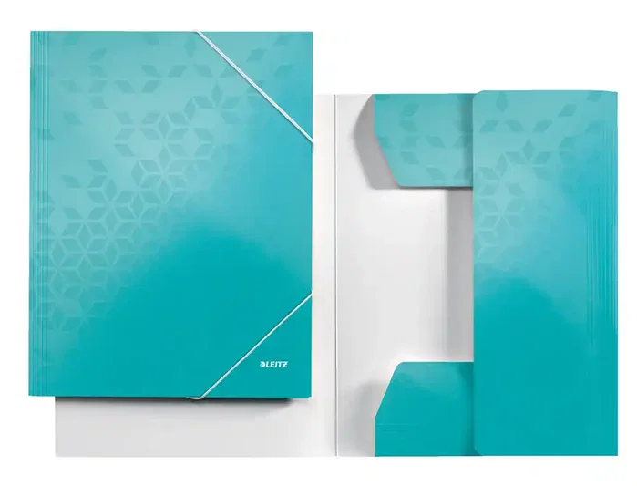 Leitz Carpeta WOW con gomas y solapas DIN A4 Turquesa Leitz Carpeta WOW con gomas y solapas DIN A4 Turquesa